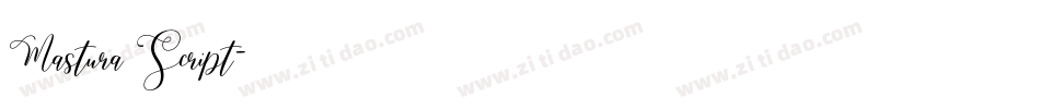 Mastura Script字体转换